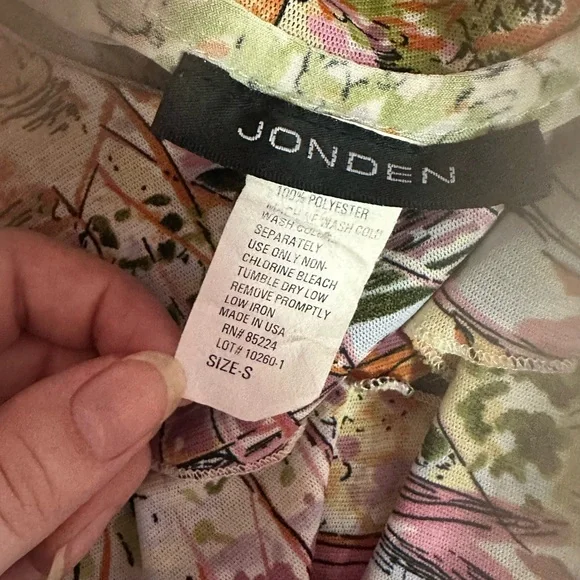 Vintage Summertime Boat Pattern Pink and Green Blouse and Skirt Set - Picture 7 of 7